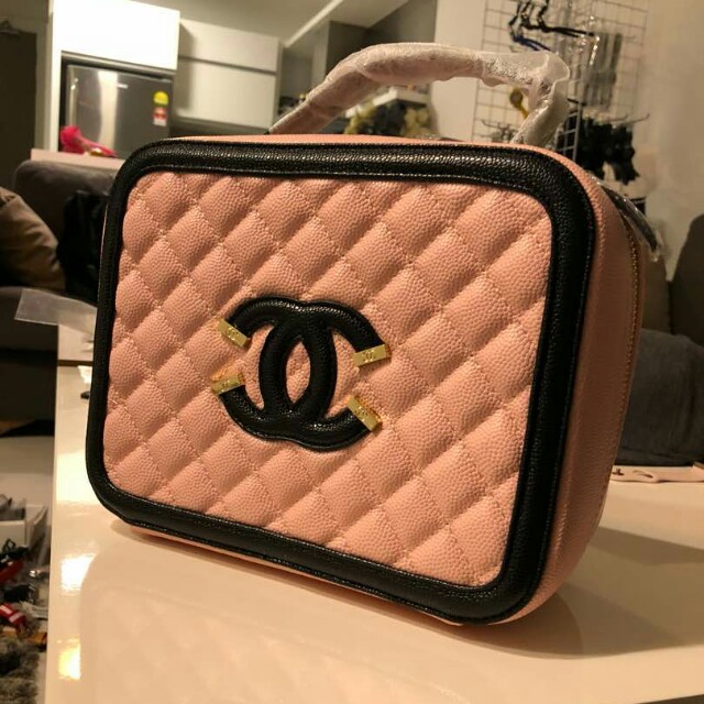 Chanel Vanity Case Nude Pink High Grade Women s Fashion Bags
