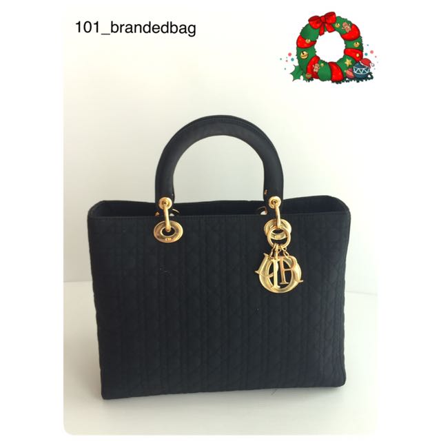 Christian Dior Microfiber Large Tote Bag Luxury Bags Wallets