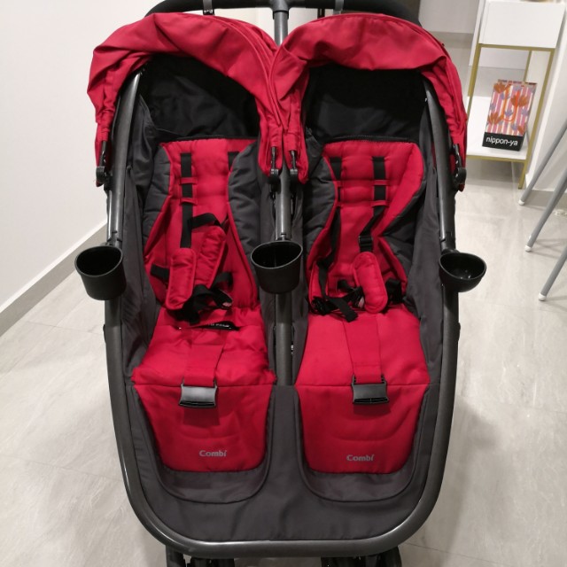 combi fold and go double stroller