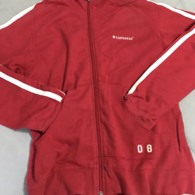 converse red jacket