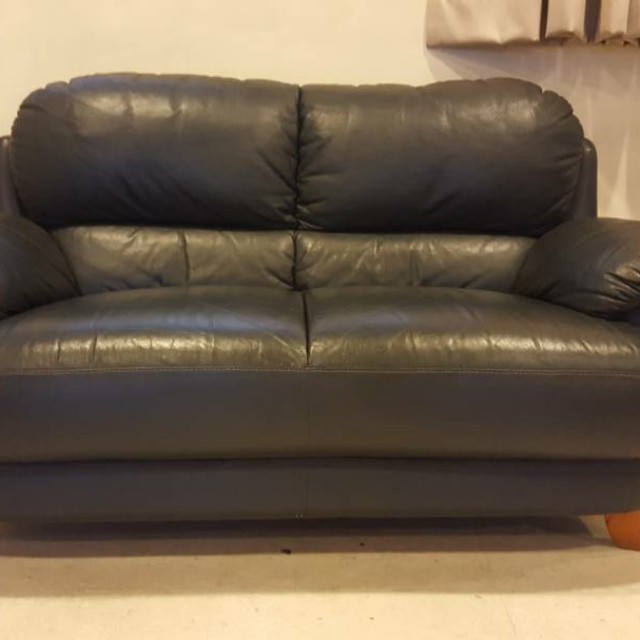 Dark Green 2 Seater Leather Sofa Home Furniture On Dark Green 2 Seater Leather Sofa Home