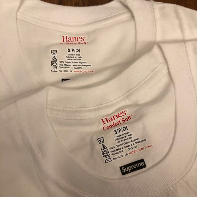 hanes x supreme tee