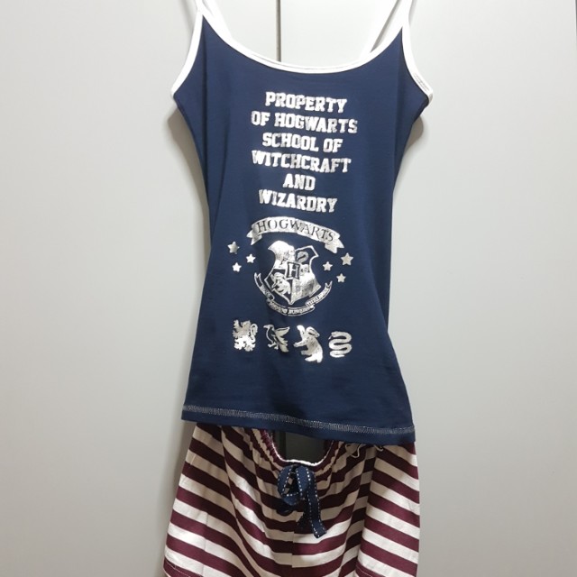 Harry Potter Primark Pajama Top And Shorts Women S Fashion
