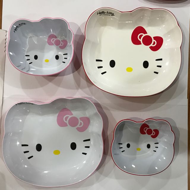 Hello Kitty Melamine Plates Bowls Set Home Liances On Carou Photo