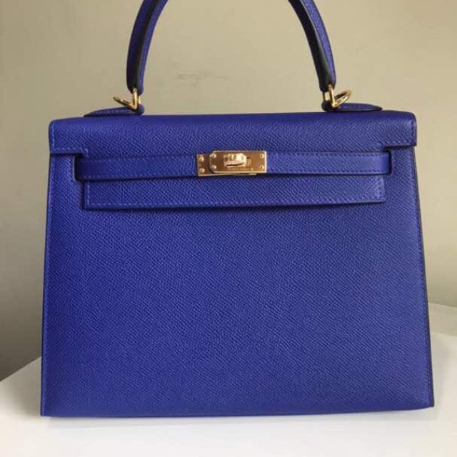 Hermes kelly electric blue deals