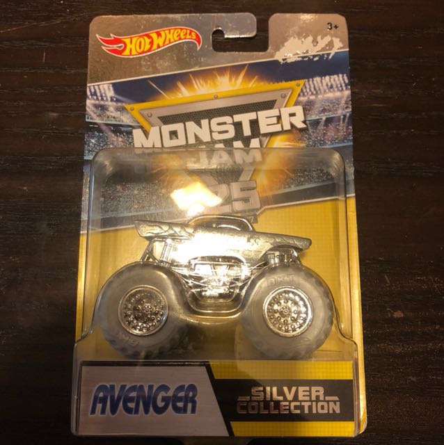 hot wheels monster jam silver collection