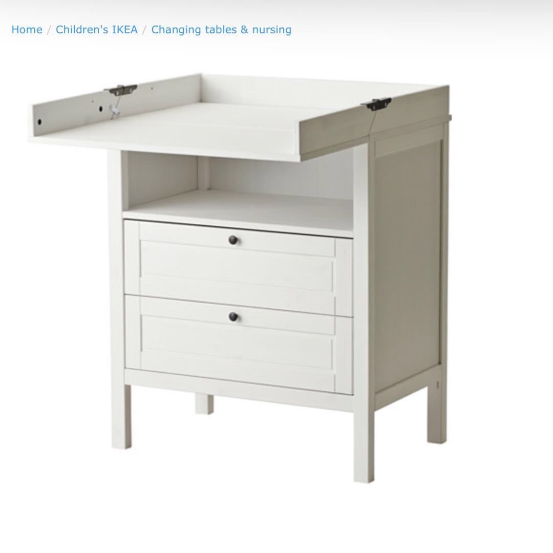 Ikea Sundvik Changing Table Chest Of Drawers White