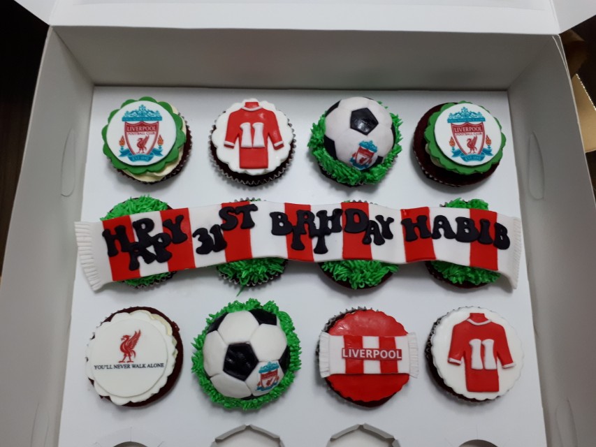 Customised Liverpool themed cupcakes., Food & Drinks, Homemade Bakes on