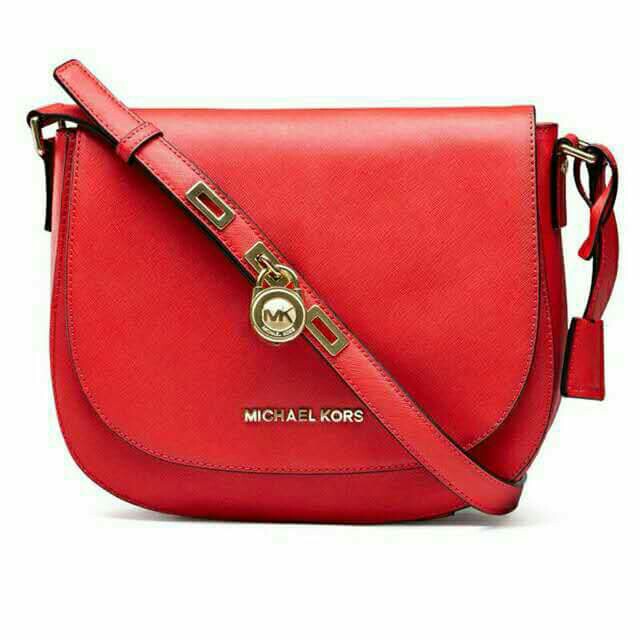 Mk locker saffiano sling store bag
