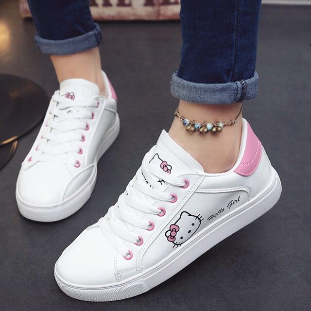 Hello kitty Sanrio design White Shoes 