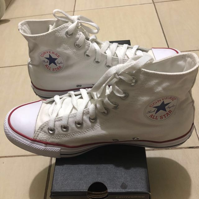 used once unisex all star hi-cut converse