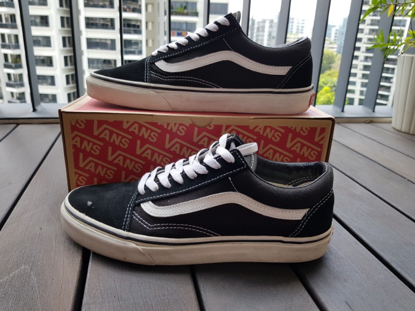 Vans old skool black singapore clearance