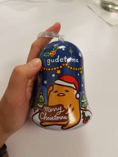 Sanrio Gudetama Hong Kong Limited Christmas Bell