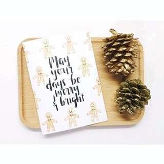 SALE: Gingerbread Christmas Printed Cards