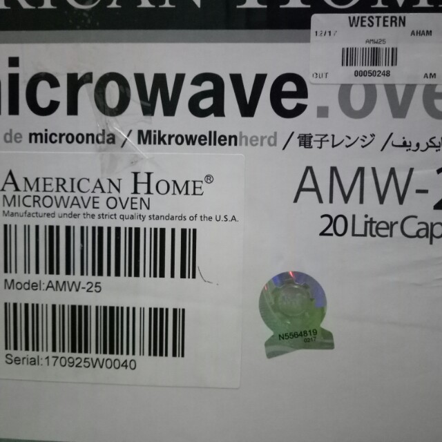 American Home Amw 25 Mechanical Microwave Oven Kitchen Liances American Home Amw 25 Mechanical Microwave Oven Kitchen Liances On Carou