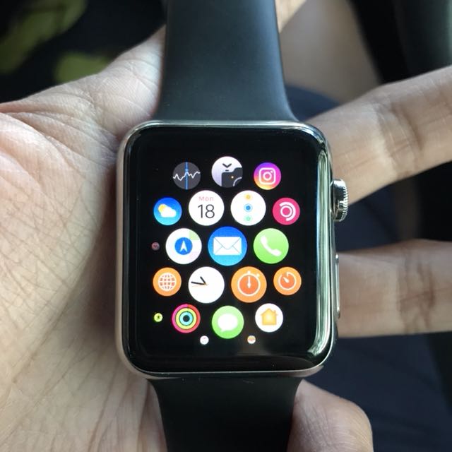 Apple watch s1 stainless steel top
