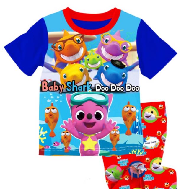 Baby Shark Pajamas, Babies & Kids, Babies & Kids Fashion on Carousell