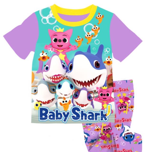 Baby Shark Pajamas, Babies & Kids, Babies & Kids Fashion on Carousell