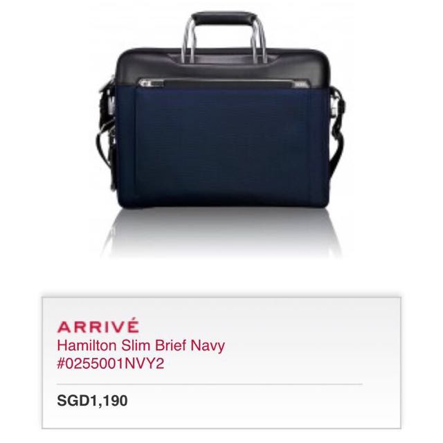 BN TUMI Hamilton Slim Briefcase Men s Fashion Bags Briefcases on Carousell