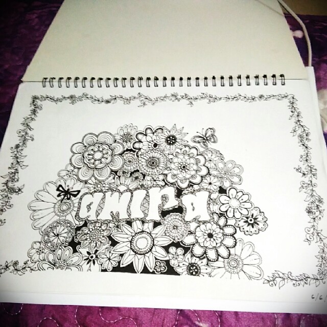 Floral Doodle Name Design Craft Artwork On Carousell