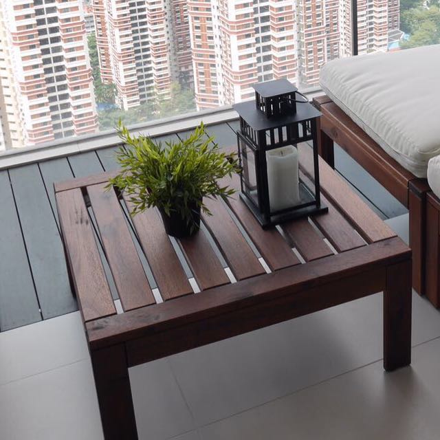 Ikea Applaro outdoor chair & table, Furniture & Home Living, Furniture