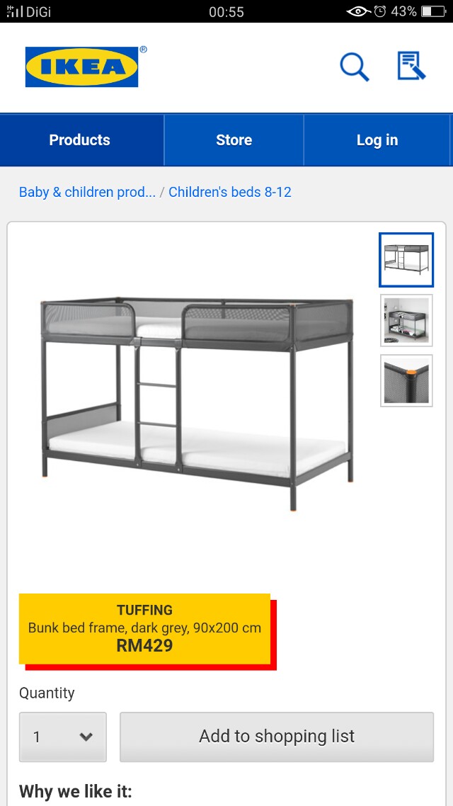 Katil Kanak Ikea Home Furniture On Carou
