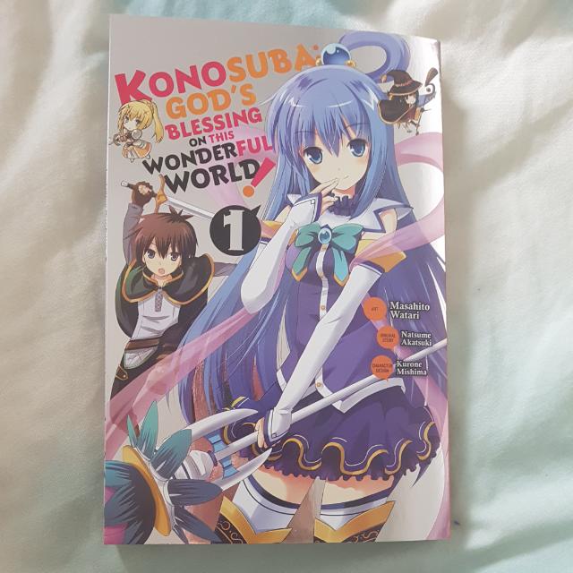 Konosuba God S Blessing On This World Vol 1 Manga Lootcrate Limited Edition Exclusive Books Stationery Comics Manga On Carousell
