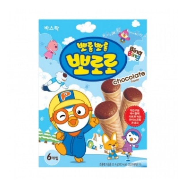 Korean Goodies Pororo Basraq Cone (54g), Food & Drinks, Packaged ...