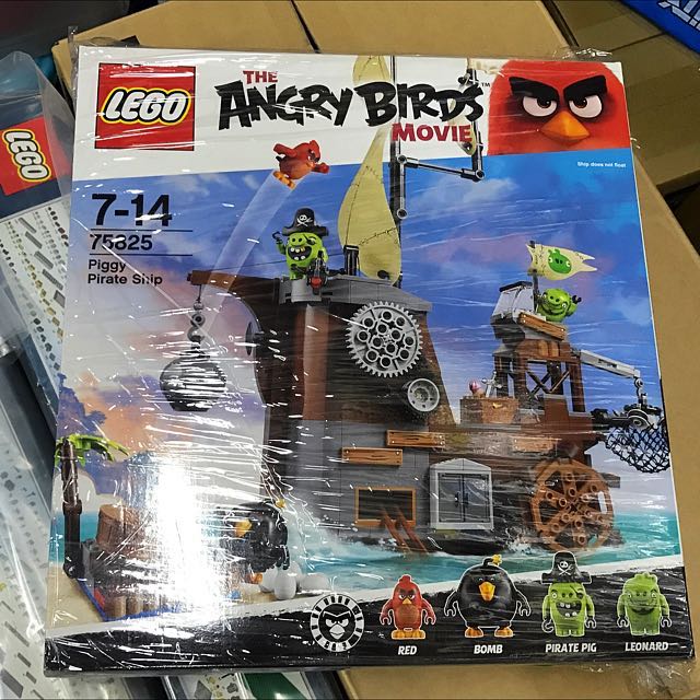 LEGO 75825 Piggy Pirate Ship (NEW SEALED BAGS 4, 5, 6 + Cloth Parts) Angry  Birds