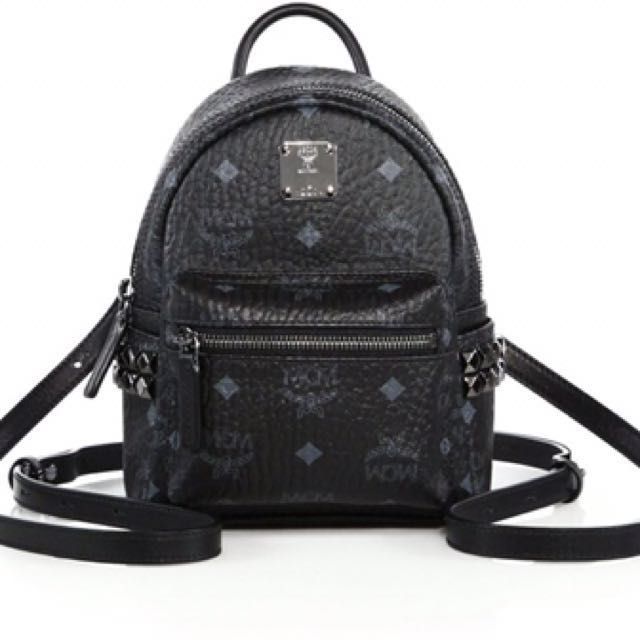 Mcm side stud baby stark backpack cheap