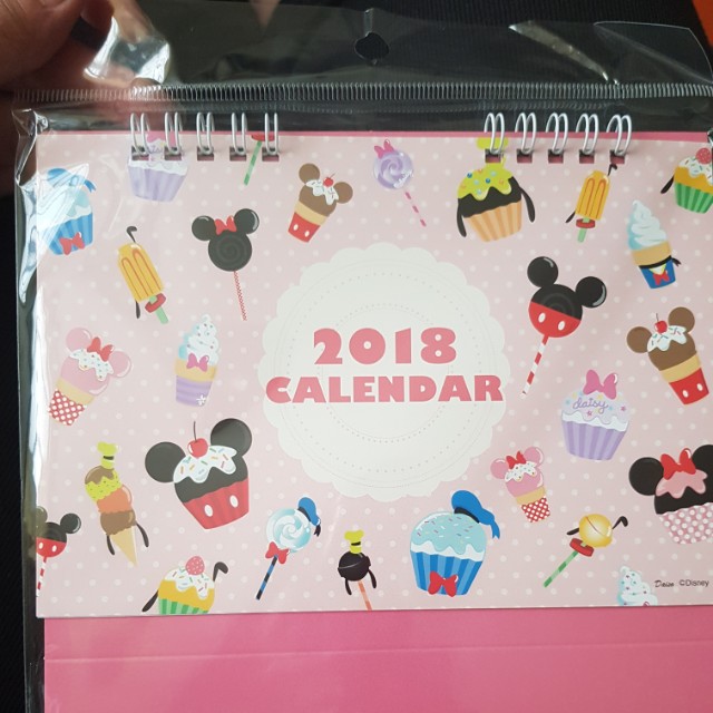 Mickey Mouse Disney Desk Calendar 2018 Books Stationery Stationery On Carousell