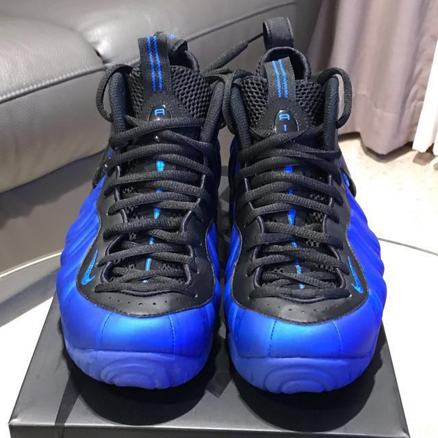 Nike Air Foamposite Pro Hyper Cobalt Black Hyper US10, 男裝, 運動服裝 Carousell