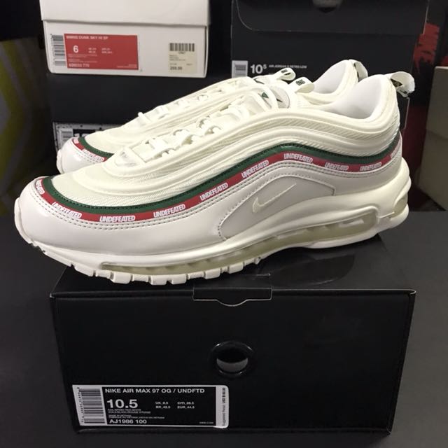 air max undefeated 97 white