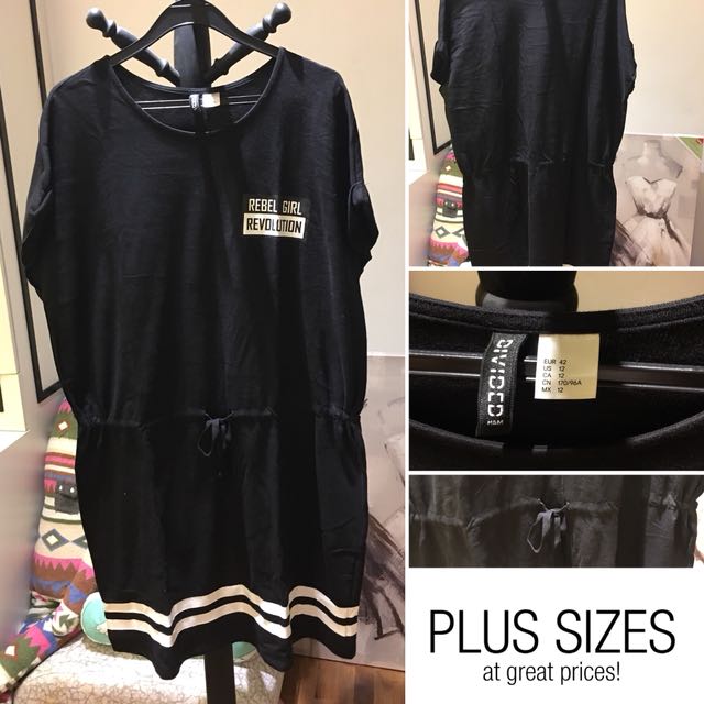 Plus Size H M Black Dress Size 42 Women S Fashion Clothes