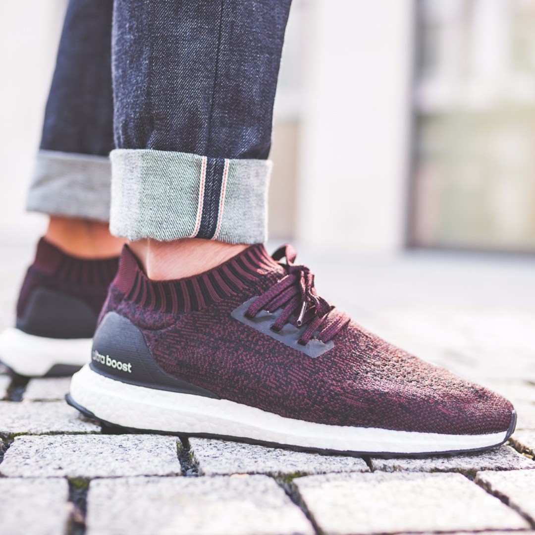 ultra boost uncaged burgundy