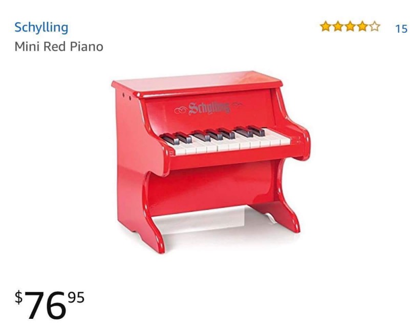 Schylling mini red piano outlet