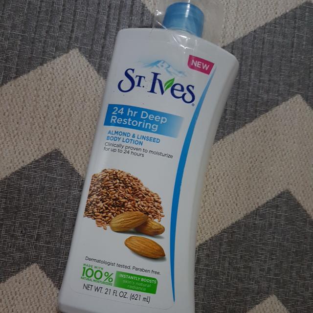 st ives 24 hour deep restoring lotion