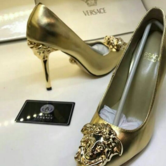 versace silver shoes