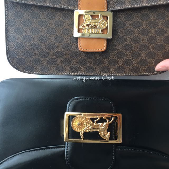 Vintage Celine Box bags (strictly selling as a set of 2), Luxury 