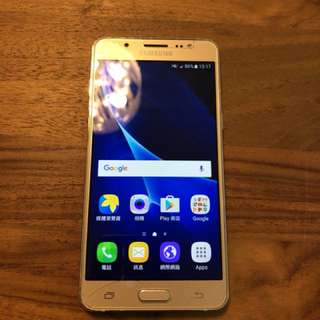 Samsung j5 2016 4g lte 16g 金色 保固內 99% new