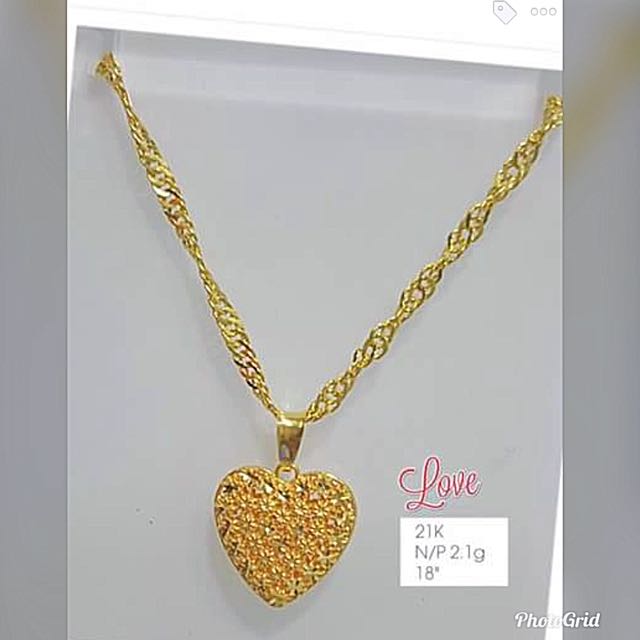 21k Genuine Gold Necklace Women S Fashion Jewellery On Carou