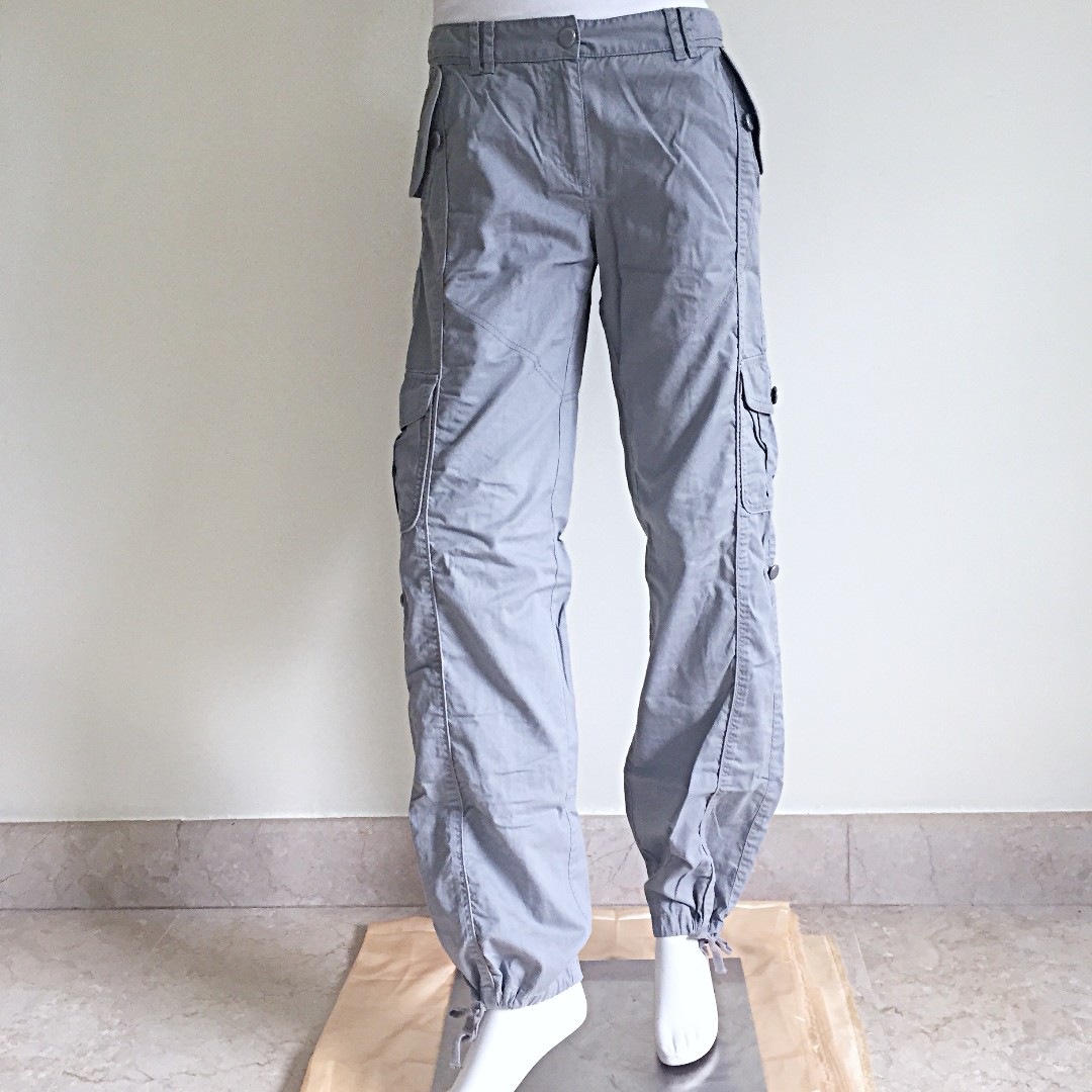 light grey cargo trousers