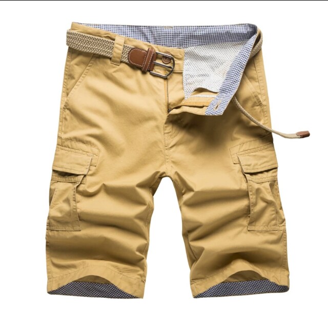 knee length chino shorts