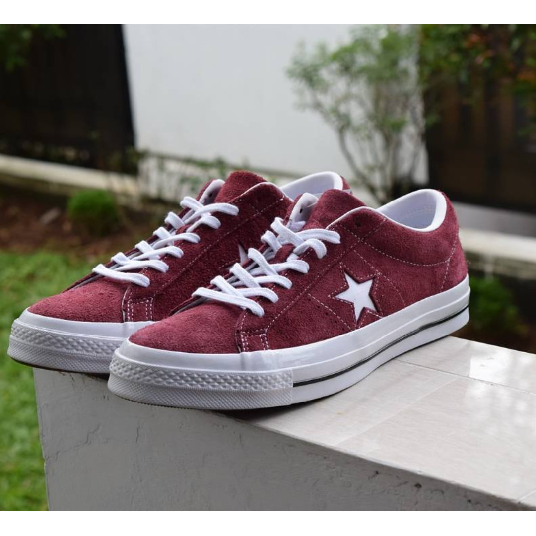 converse one star deep bordeaux