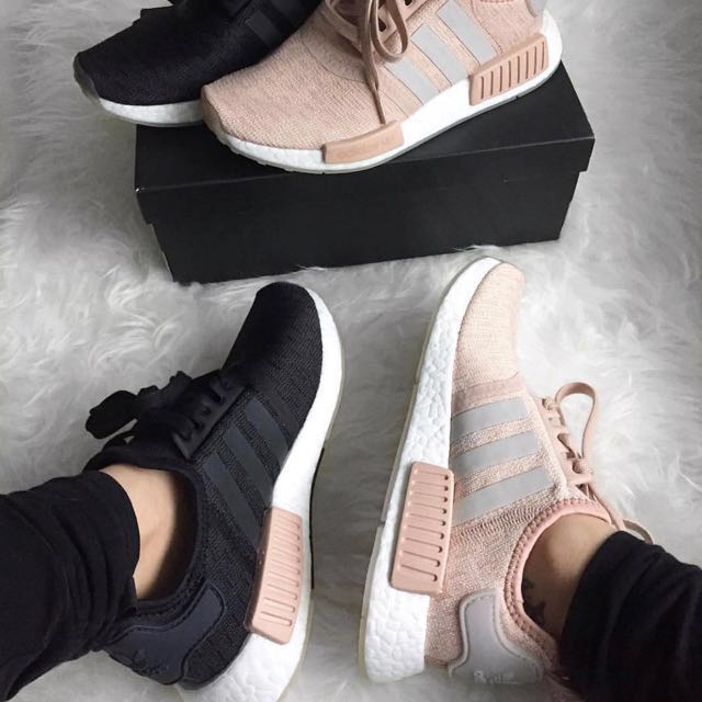 adidas nmd pink and black