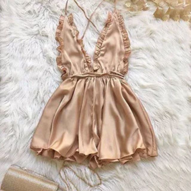 silk playsuit