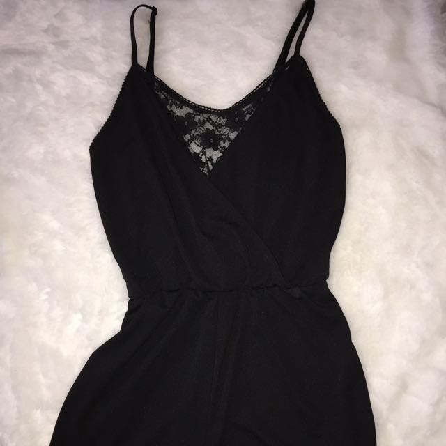 black romper h&m