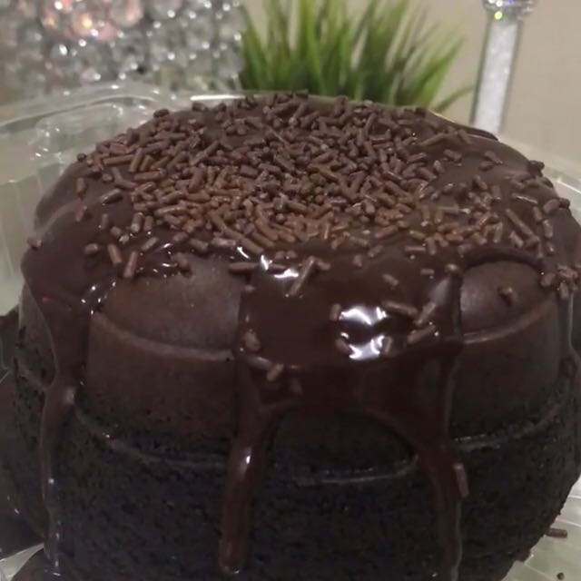 Mini Chocolate Cake Larva Kek Coklat Lava Makanan Minuman