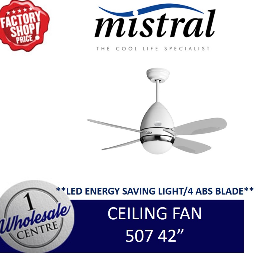 Mistral 507 Ceiling Fan 42 Furniture Others On Carousell