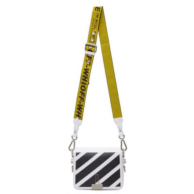 Off white diagonal binder clip bag Luxury Bags Wallets on Carousell